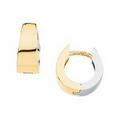 14K Yellow/White 10.25 mm Hinged Earring